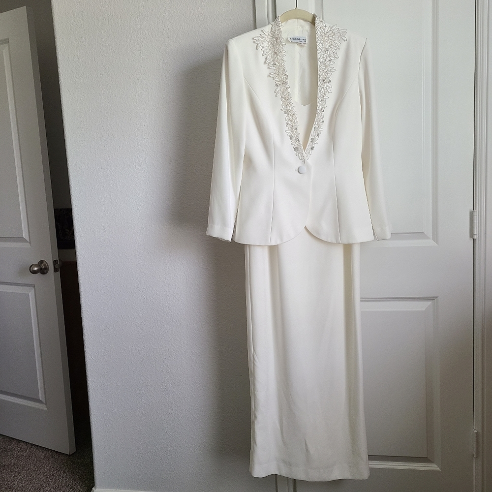 Vintage Karen Miller Formal Dress With Blazer